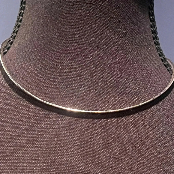 925 Sterling silver rhodium plated omega 16" .  14.07 g of silver! - Picture 6 of 16